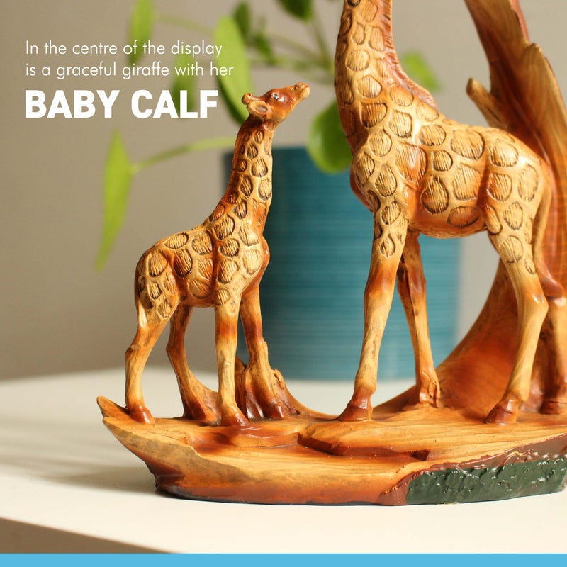 Thorness Eye catching Free Standing Graceful Giraffe and Calf Decorative Ornament - Image 3